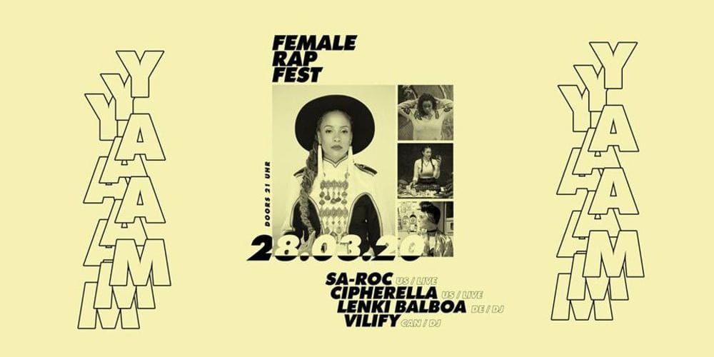 Tickets Female Rap Fest /w Sa-Roc, Cipherella, Vilify & Lenki Balboa,  in Berlin
